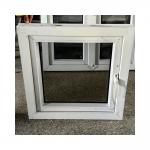 European Design UPVC Double Glazing Swing Casement Window 26*26 Inch Sizes Customizable PVC Window for sale