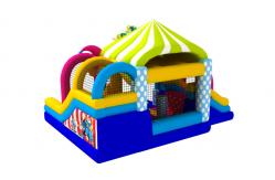 China Manufacturer Inflatable Bouncy House With Slide Clown Inflatable Combo supplier