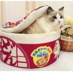 Instant Noodle Shape Covered Cat Beds Sofa Cute And Comfortable for sale