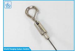 China Adjustment Ceiling Mount Wire Rope Clamping With Spring Hook supplier