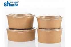 China Disaposable Round Paper Bowl Container Cup Making Forming Machine supplier