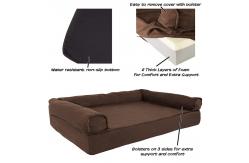 China 1.8kg 20in Memory Foam Dog Mattress Waterproof Linner Cooling Gel supplier