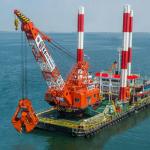 Heavy Duty NM400 Mechanical Grab Bucket 2 Peel Dredging Clamshell Material Bulk Cargo