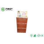 Matte Lamination Cardboard Floor Displays , Easy Advertising Cardboard Display Racks for sale