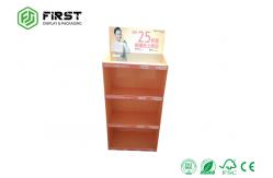 China Matte Lamination Cardboard Floor Displays , Easy Advertising Cardboard Display Racks supplier