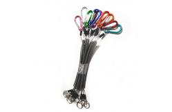 China Spiral Style Tool Tether Lanyards Pliers Safety Steel Ropes Holder 15cm Long supplier