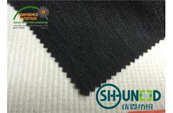 China Black Hair Interlining Fabric Interfacing Heavy Weight For Men's Suit supplier