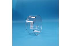 China Biscuit Dried Fruit Candy Chocolate Candy Transparent Round Plastic Packaging Box supplier
