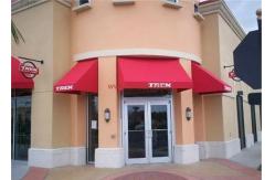 China Sunshade/Waterproof Window Awning Balcony Semicircular Canopy Watermelon Awning supplier
