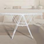 Detachable Stainless Steel Foldable Clothes Drying Rack With Wheels
