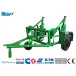 30kN Reel Carrier Trailer Transmission Line Stringing Tools For Cable Drum Hauling Reel for sale