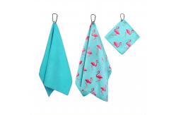 China Square Microfiber Golf Towel Low MOQ Customized Design supplier