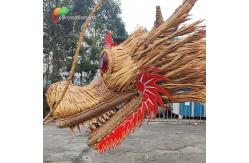China Steel Frame Custom Made Animatronics Straw Handmade Dragon supplier