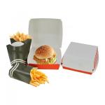 Custom Printed Burger Boxes Biodegradable Fast Food Packaging Eco-Friendly Disposable Containers with Acceptable Logo for sale