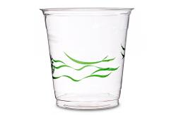 China Disposable Biodegradable PLA Cups With Lid For Ice Juice Cold Drinking 24oz supplier
