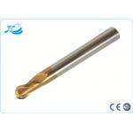 Tungsten Steel Ball Nose Custom End Mill with 55 - 65 HRC for Slotting / Milling for sale
