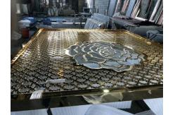 China Custom Lightweight Room Divider Screen 4 Panels Laser Cut Decorative supplier