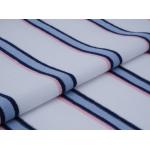 Fine And Smooth Clear Texture Double Yarn Natural Striped Material Fabric For Casual Wear for sale