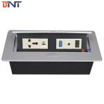 Oval Corner Flip Up Plug Sockets For Office Room / Meeting Room for sale