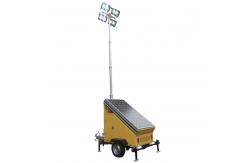 China Solar Powered Mobile Solar Light Tower Solar Trailer With 3*450W Solar Panels supplier