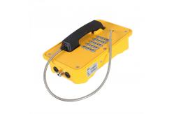 China JR103-FK Line Powered Heavy Duty Telephone Vandal Proof With Rubber Keypad Yellow supplier