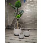 Indoor Hotel Garden Home Reinforced Clay Planter Fiber Clay Modern Design for sale