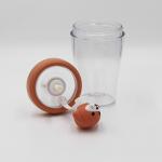 Eco Friendly 430ml Plastic Straw Water Bottle Custom Wide Mouth for sale