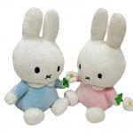 Short Plush Couple Bunny Doll For Valentine'S Day for sale
