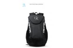 China Black Badminton Racket Bag Backpack Jacquard Polyester Lightweight supplier