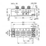 IGBT Power Module MCC161-02io1 High Voltage Thyristor Module  IXYS IGBT Power Module for sale