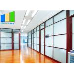 Aluminum Frame Soundproof Glass Partition Full Height Office Wall Divider for sale