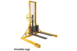 China Straddle Hand Pallet Stacker  , Manual Platform Stacker 1000kg supplier