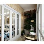 Hurricane Impact  UPVC / PVC Sliding Door White Vinyl Frame Double Glazed Glass Door for sale