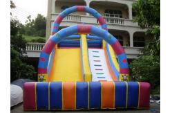 China Inflatable Amusement Park With Big Inflatable Slide For Adult / Kids supplier