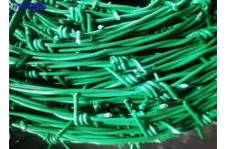 China Electro Galvanized Double Strand BWG12x12 4 barbed concertina wire For Expressways supplier
