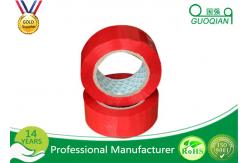 China Red Cargo Wrapping BOPP Adhesive Tape Biaxially Oriented Polypropylene Packaging Tape supplier