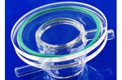 China Frosted Glass Ball Head 50ml Quartz Reactor Science Lab Glassware supplier