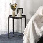 Small Coffee 21.5x19x1.9 Inches Sofa Side End Table With Tray