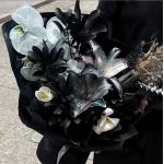 Handmade Stone-Textured Paper Flower Bouquet Art Packaging Pleated Flower Paper in Many Colors for sale
