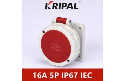 China 16A 5P IP67 IEC Phase Inverter Plug And Panel Mounted Socket supplier