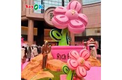 China Customized Giant Lighting Inflatable Rich Flower For Advertising Decoration supplier