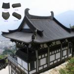 Kawara Japanese Clay Roof Tile Metro Gardens Roofing Tile Bad Weather Resistant for sale