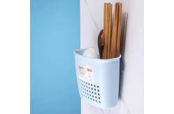 China Irregular Double Lattice Cutlery Storage Box with Match Suction Cup supplier