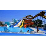 Water Park Swimming Pool Equipment Fiberglass Water Slide Set for sale
