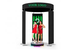 China 360 Photo Booth Enclosure Backdrop With LED Light Portable supplier