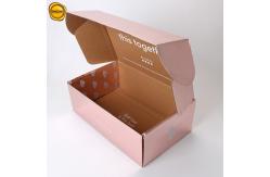 China Custom Printed Rose Gold Corrugated Shipping Box For Cosmetics supplier