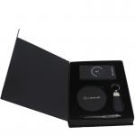 Rechargeable Wireless Power Bank Notebook Keychain Pen Cup Gift Set Business Gift