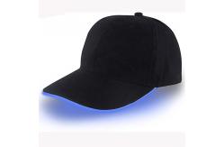 China Glow Rave Party LED Baseball Caps Light Up Hats With 2pcs CR2016 Battery supplier
