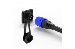 China Stable 3 Pin Waterproof Connector Socket Male Connector Electrical CE Approved supplier