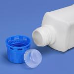 100ml HDPE Square Laboratory Reagent Bottle Containers Screw Cap